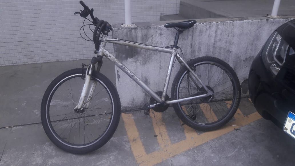 Bicicleta de Carlos Renato foi recuperada pela polícia (Foto: Eliane Proscholdt)