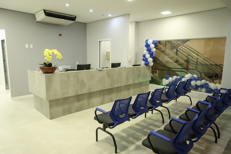 Sala de espera do Medconsulta: localização em shopping garante facilidade de acesso e segurança aos pacientes. (Foto: Criar Comunicação)