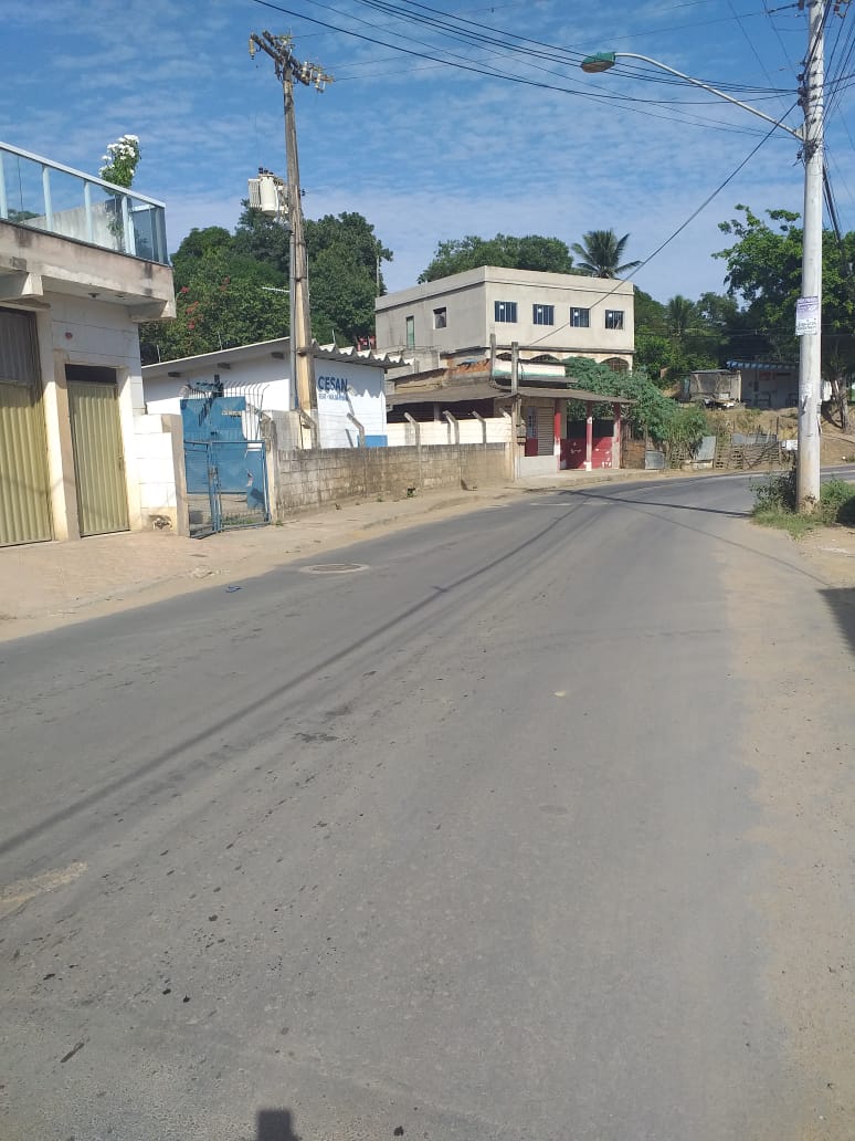 Local onde o assaltante foi morto em Nova Rosa da Penha I, Cariacica (Foto: Simony Giuberti/AT)