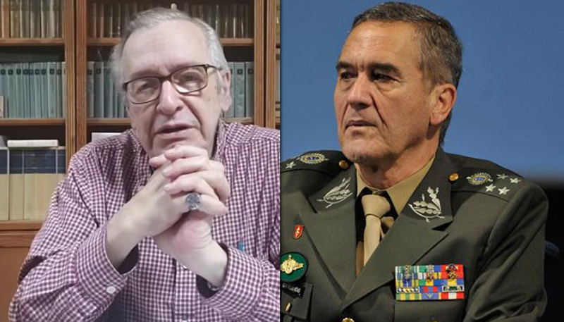 Olavo de Carvalho e General Villas Boas (Foto: Divulgação e Fabio Rodrigues Pozzebom/Agência Brasil)