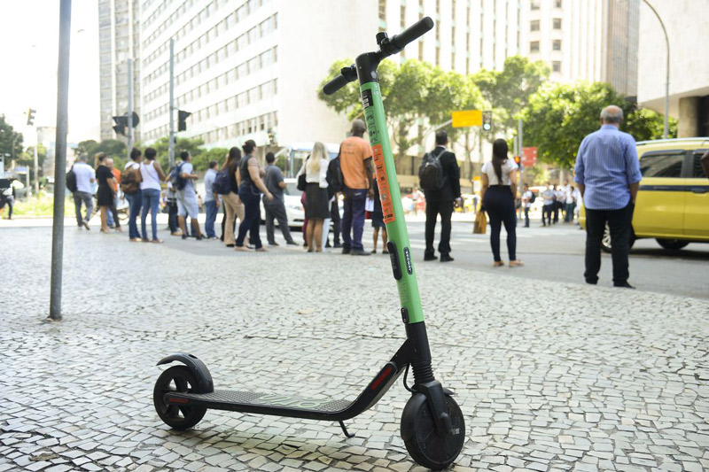 Uso do patinete compartilhado é questionado em algumas cidades (Foto: Tomaz Silva/Agência Brasil)