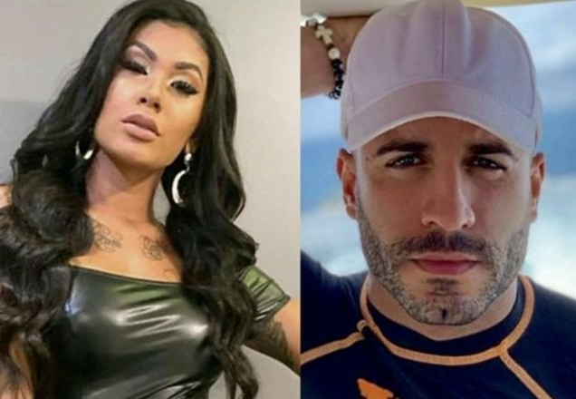 MC Pocahontas e Pastor Leonardo Sale: romance é negado pelos dois (Foto: Reprodução / SBT)