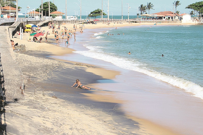 Praia da Areia Preta, em Guarapari: areias monazíticas (Foto: Roberta Bourguignon/AT)