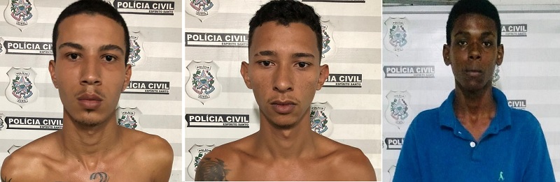 Gabriel, Patrick e Luiz Gustavo (Foto: Divulgação/ PCES)