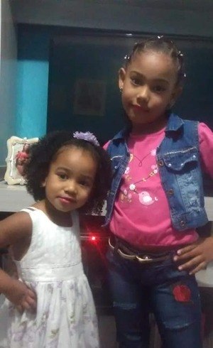 Priscila Beatriz Tavares Almeida, de 3 anos de idade, e Edmilly Geovana Tavares, de 8 anos, foram mortas (Foto: Acervo pessoal)