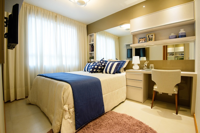 Quarto de casal do Bella Augusta (Foto: Divulgação)
