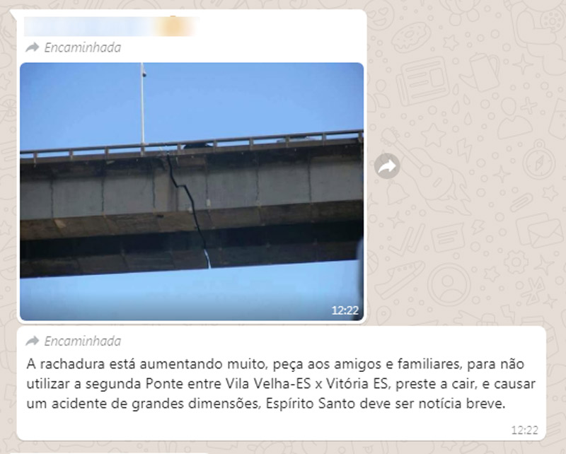 Mensagem foi compartilhada em diversos grupos do WhatsApp (Foto: Reprodução)