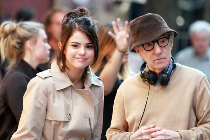 Selena Gomes e Woody Allen (Foto: Divulgação)