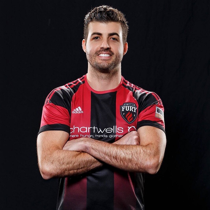 Thiago de Freitas agora defende o Ottawa Fury,do Canadá (Foto: Divulgação/Ottawa Fury)