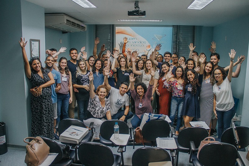 Participantes do curso voltado diretamente às gestantes, que é realizado a cada dois meses: uma das condutas promovidas pelo Vila Velha Hospital. (Foto: Mile4)