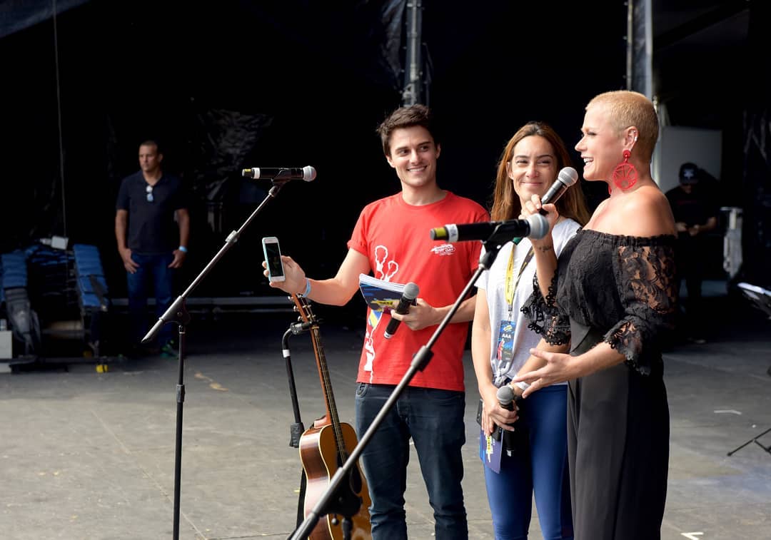 Xuxa no Senna Day (Foto: Blad Meneghel/Equipe X )