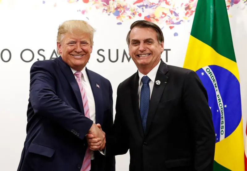 Presidente da República, Jair Bolsonaro, durante Reunião bilateral com o senhor Donald J. Trump, Presidente dos Estados Unidos da América.