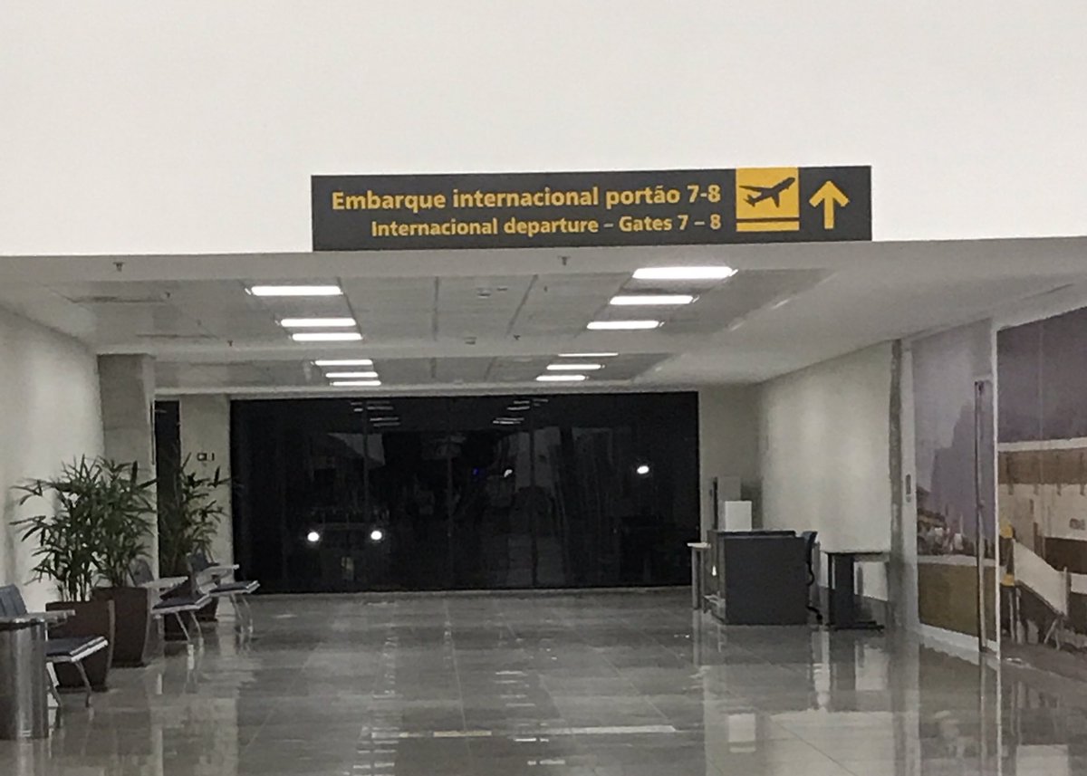 O Aeroporto de Vitória está recebendo sinalizações internacionais (Foto: Reprodução/Twitter)