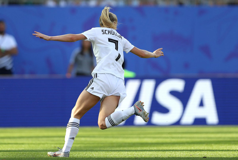 Lea Schüller marcou 9 dos 16 gols da Alemanha (Foto: Divulgação / Twitter @DFB_Team_EN)