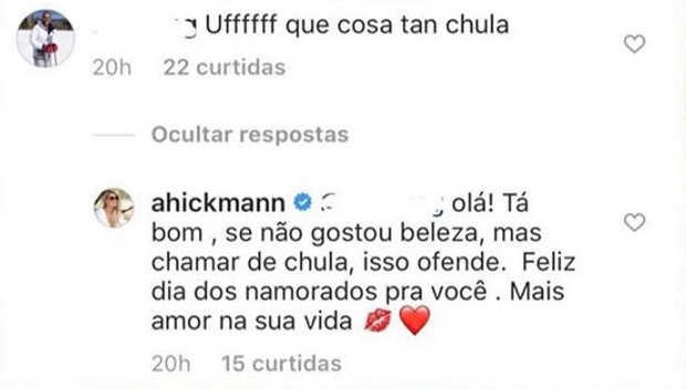 Ana Hickmann, em postagem na rede social (Foto: Reprodução / Instagram)