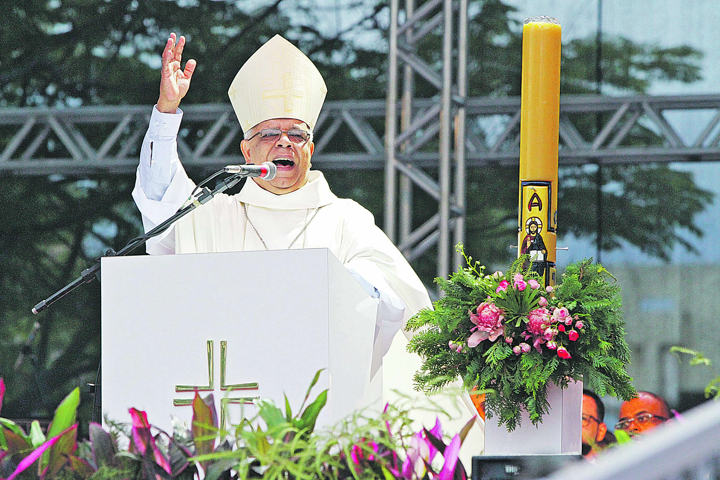 O arcebispo de Vitória Dom Dario (Foto: Leone Iglesias / AT)