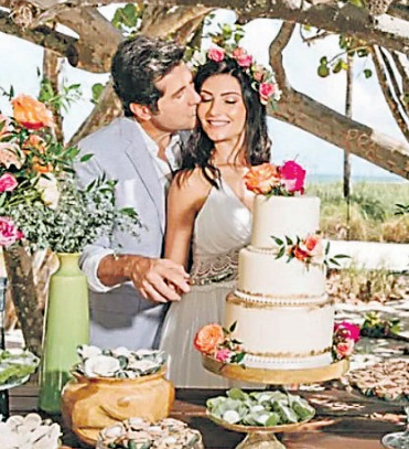 Daniel e Aline “casaram” de novo (Foto: Divulgação)