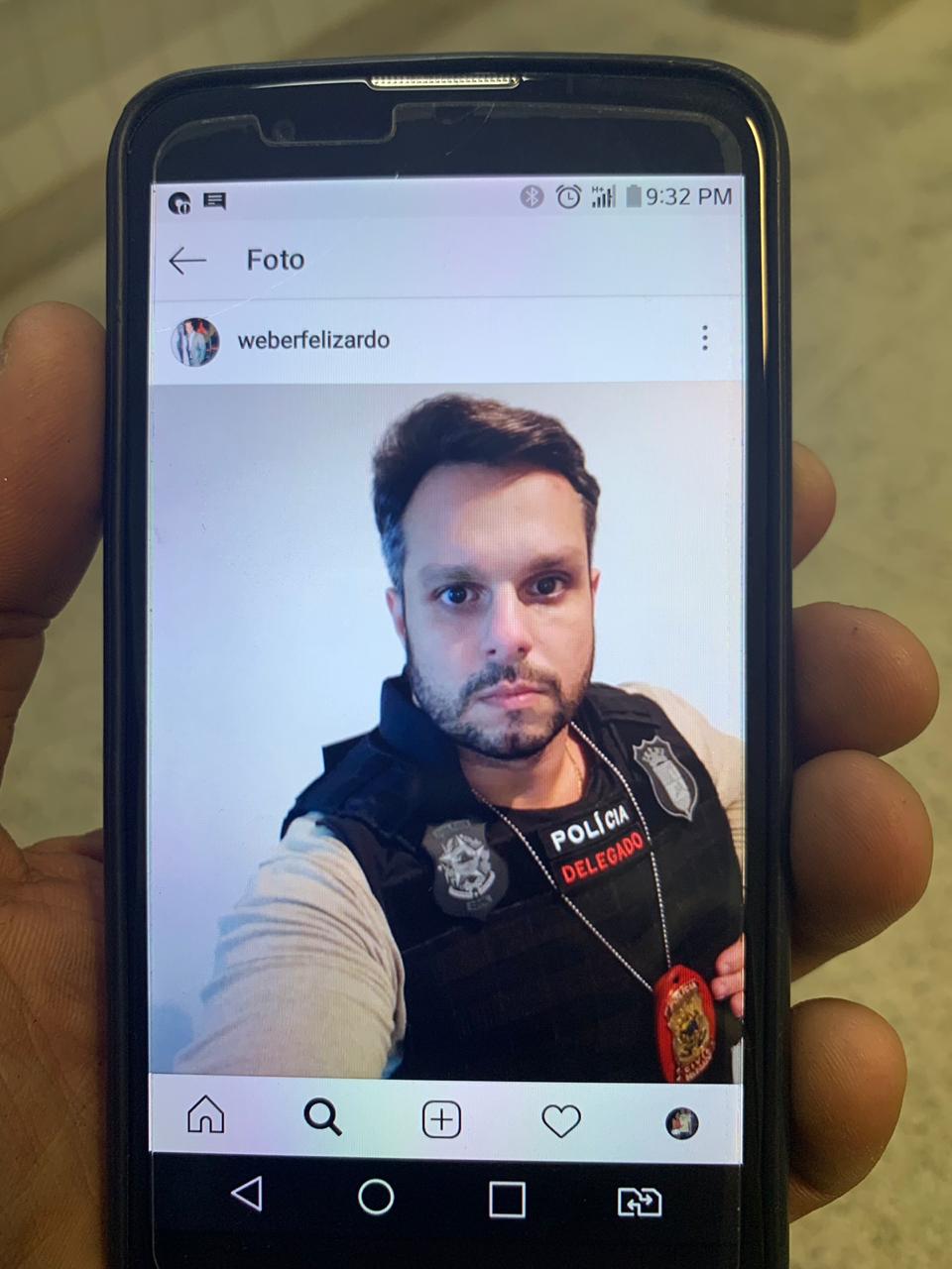 Weber Felizardo Alvim se passava por delegado e foi preso em flagrante (Foto: Polícia Civil/ES)
