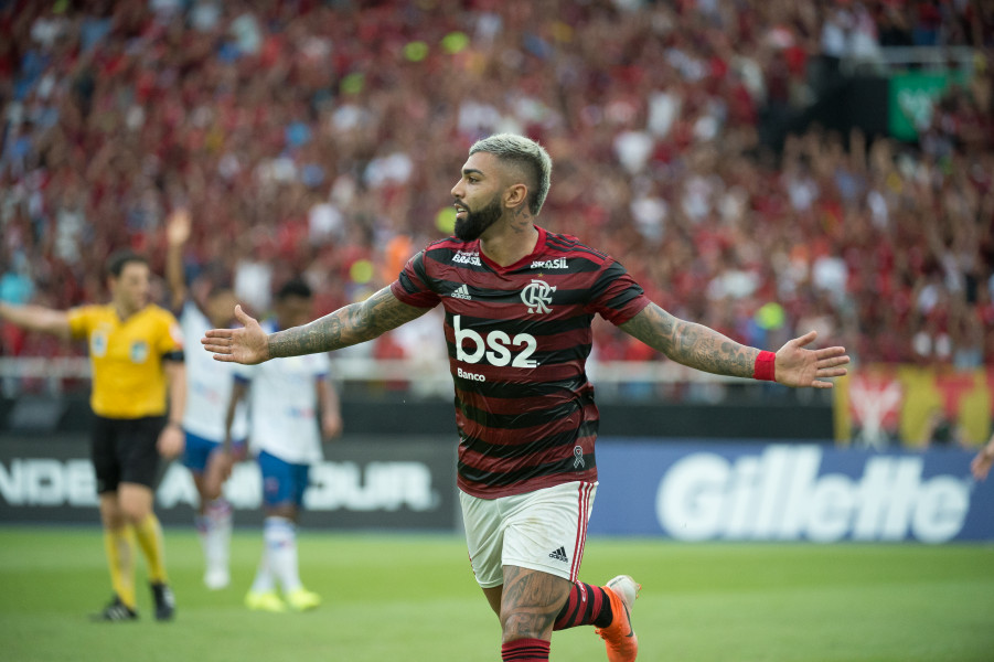 Gabigol foi o autor dos gols do Flamengo (Foto: Alexandre Vidal/ Fla Imagem/ Divulgação)