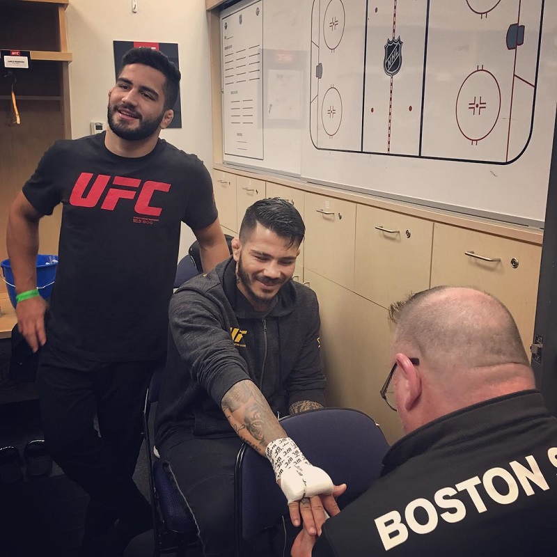 Gabriel já fez parte do camp de preparação em lutas do irmão, Erick Silva (Foto: Reprodução/Instagram @gabrielsilvamma)