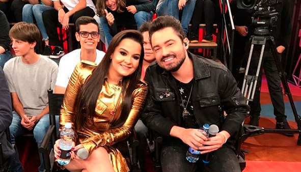 Maiara e Fernando, no Altas Horas (Foto: Reprodução / Instagram)
