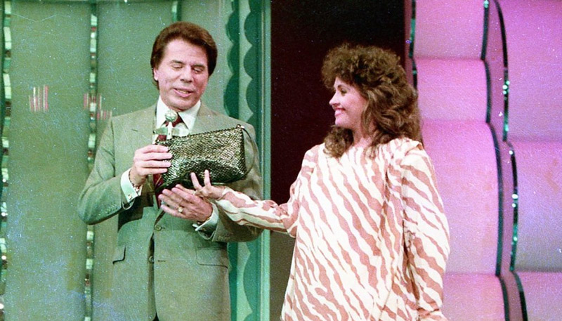 Marisa Teixeira ao lado Sílvio Santos (Foto: Divulgação)