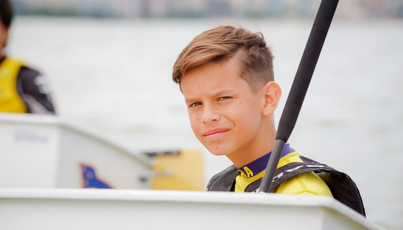 Miguel Machado integra a seleção brasileira de vela da classe Optimist (Foto: Assessoria)