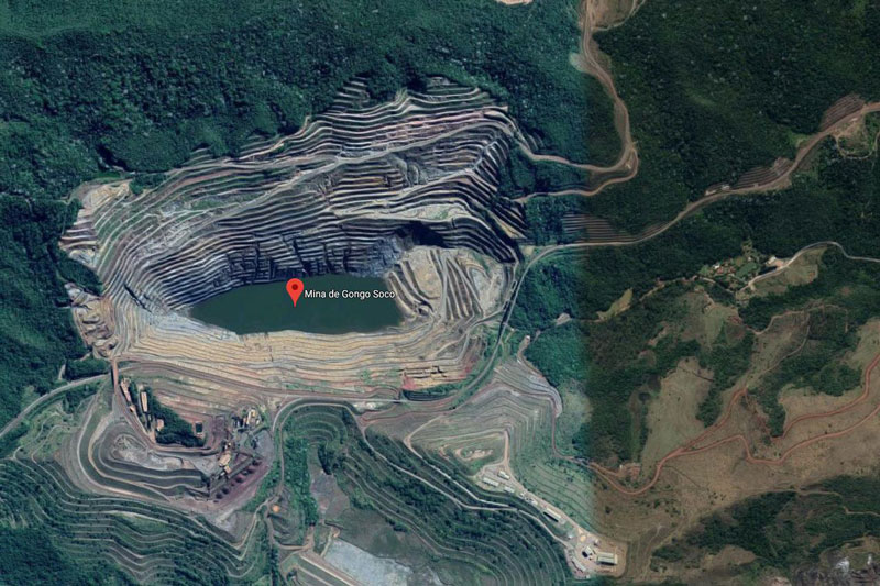Mina de Gongo Soco, em Minas Gerais (Foto: Reprodução / Google Maps)