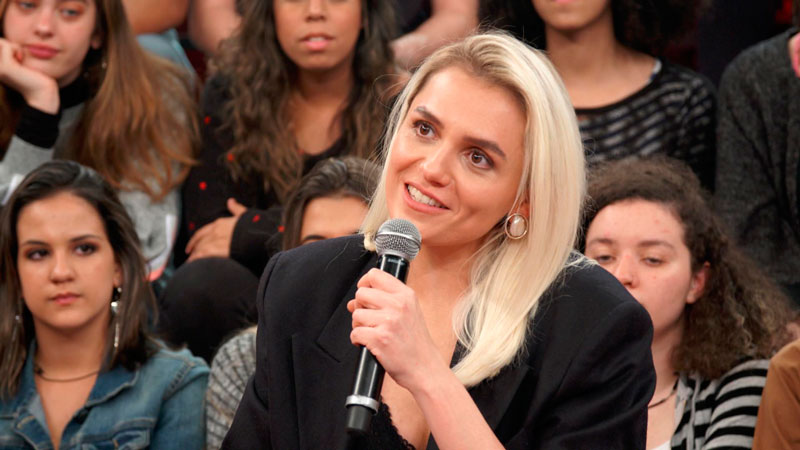 Mônica Iozzi, no Altas Horas (Foto: Divulgação)