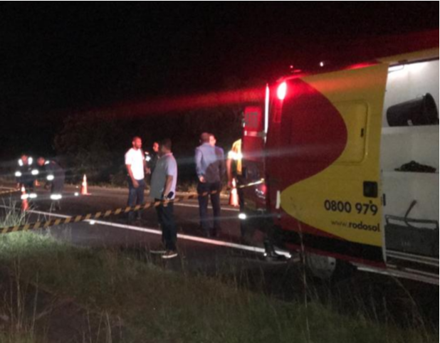 O socorro foi acionado pelo motorista. Mas a vítima não resistiu. (Foto: Luciana Almeida)