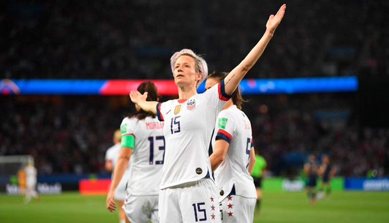 Rapinoe, atacante dos Estados Unidos (Foto: Reprodução / Twitter)