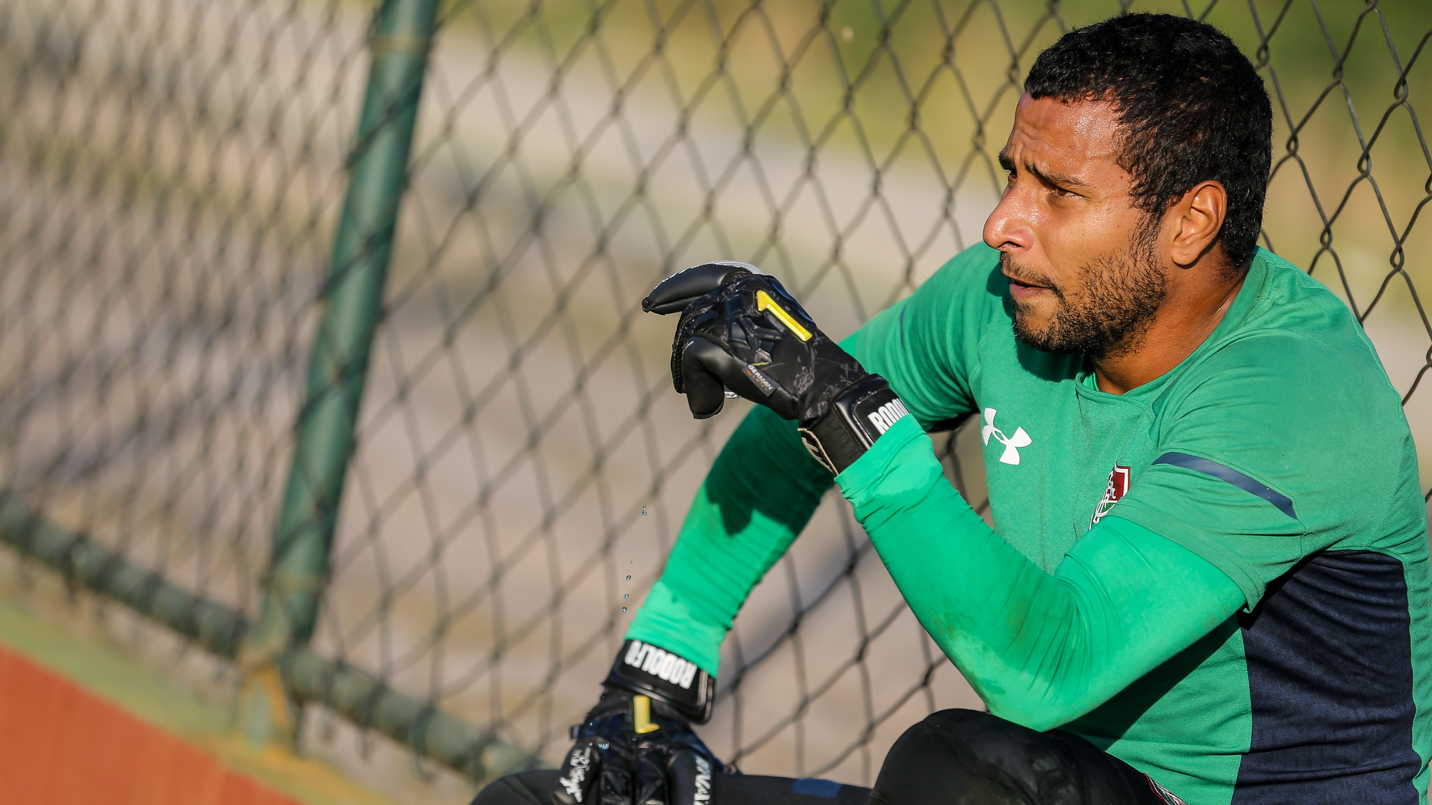 O goleiro do Fluminense está suspenso voluntariamente por resultado em teste feito em jogo contra o Atlético Nacional (Foto: Lucas Merçon/Fluminense F.C.)