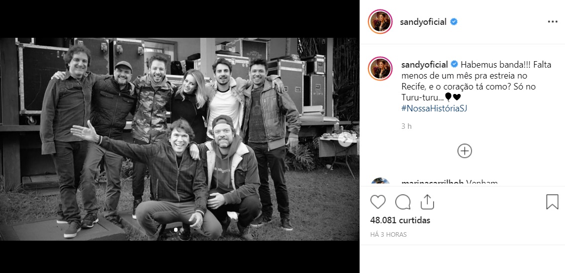 (Foto: Reprodução/Instagram/@sandyoficial)