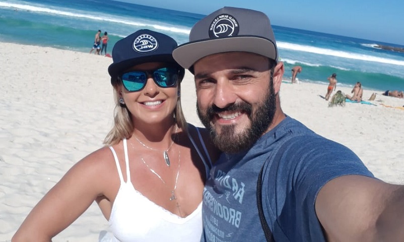 Zahie Cozac e o namorado, Carlos Alberto Martins, gostam de viajar nos feriados. (Foto: Acervo pessoal)