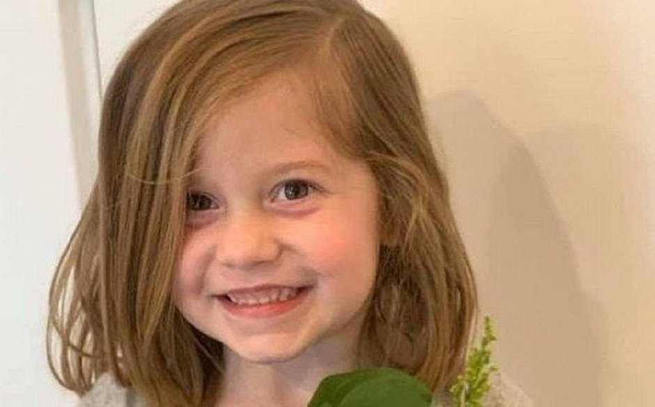 A pequena Aria Hill, de apenas 6 anos, morreu após ser acidentalmente por uma bola de golfe (Foto: Reprodução/GoFundMe)