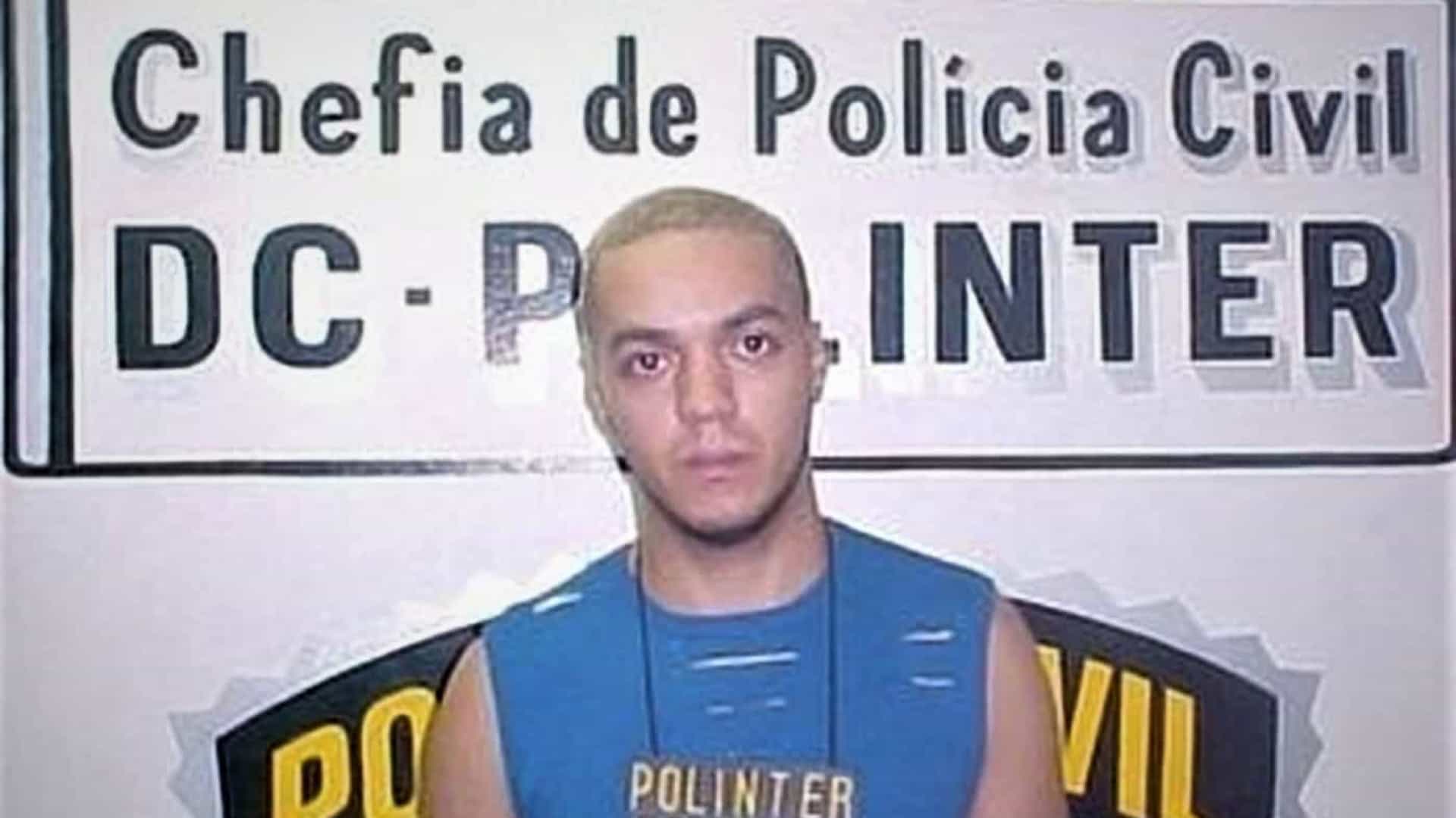 Belo, na época da prisão em novembro de 2004 (Foto: Reprodução / Polícia Civil)