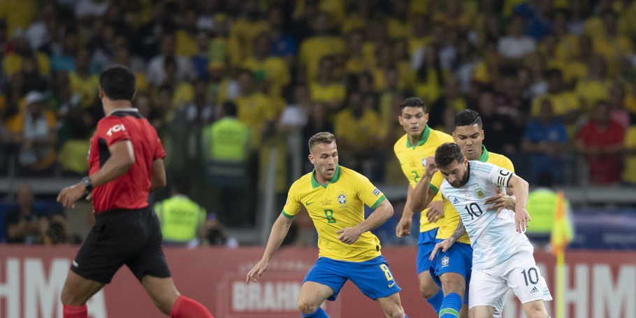 Messi amargou mais uma decepção com a camisa da Argentina (Foto: Lucas Figueiredo/ CBF)