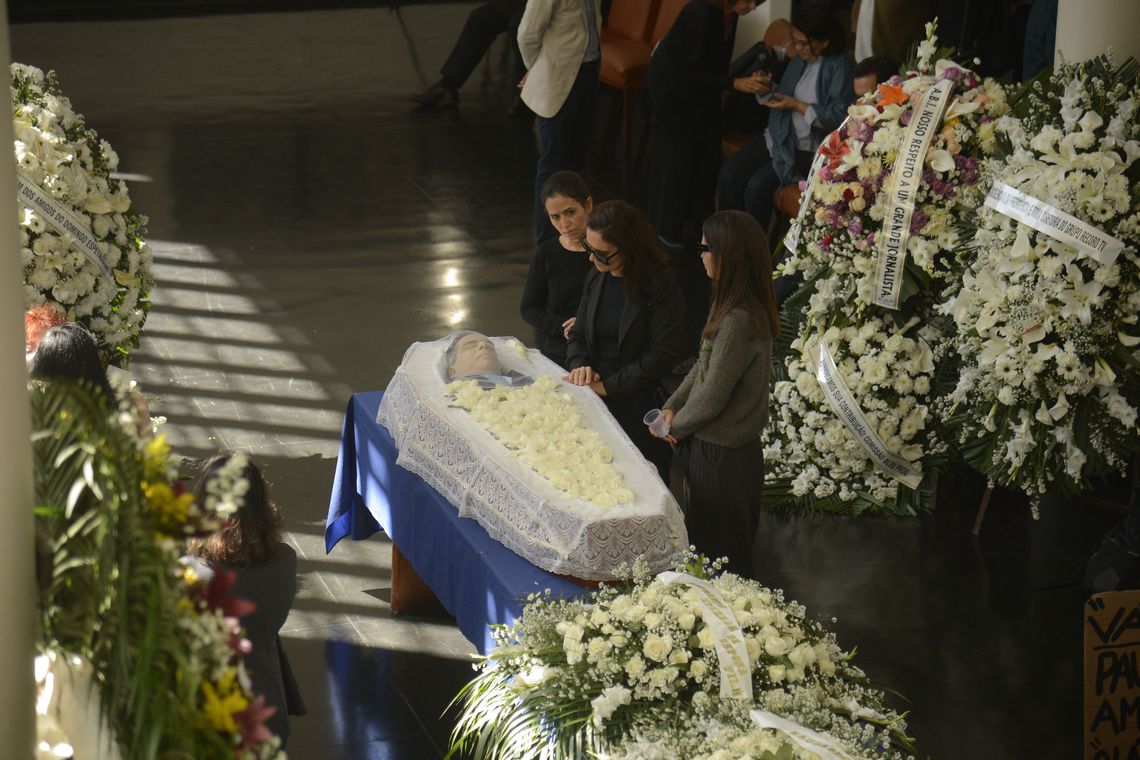 Velório de Paulo Henrique Amorim foi realizado no Rio de Janeiro (Foto: Tomaz Silva/Agência Brasil)