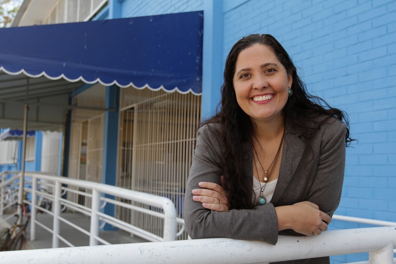 A pedagoga: projeto melhorou as notas dos alunos (Foto: Antonio Moreira/ AT/ 11/07/2019)