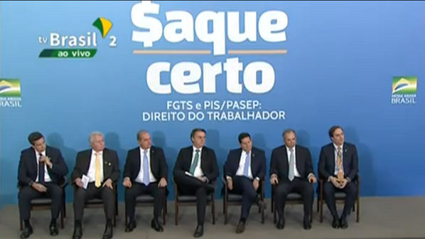 Cerimônia do "$aque Certo" foi realizada na tarde desta quarta-feira (Foto: Reprodução/Youtube)