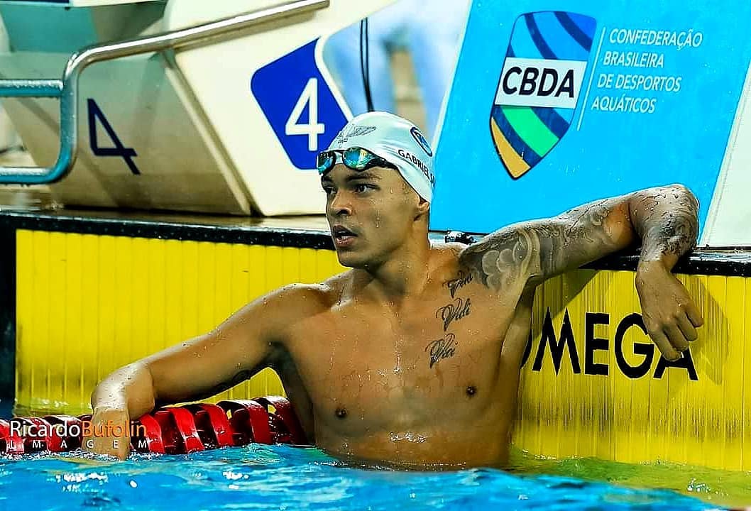 Nadador brasileiro Gabriel Santos (Foto: Reprodução / Instagram)