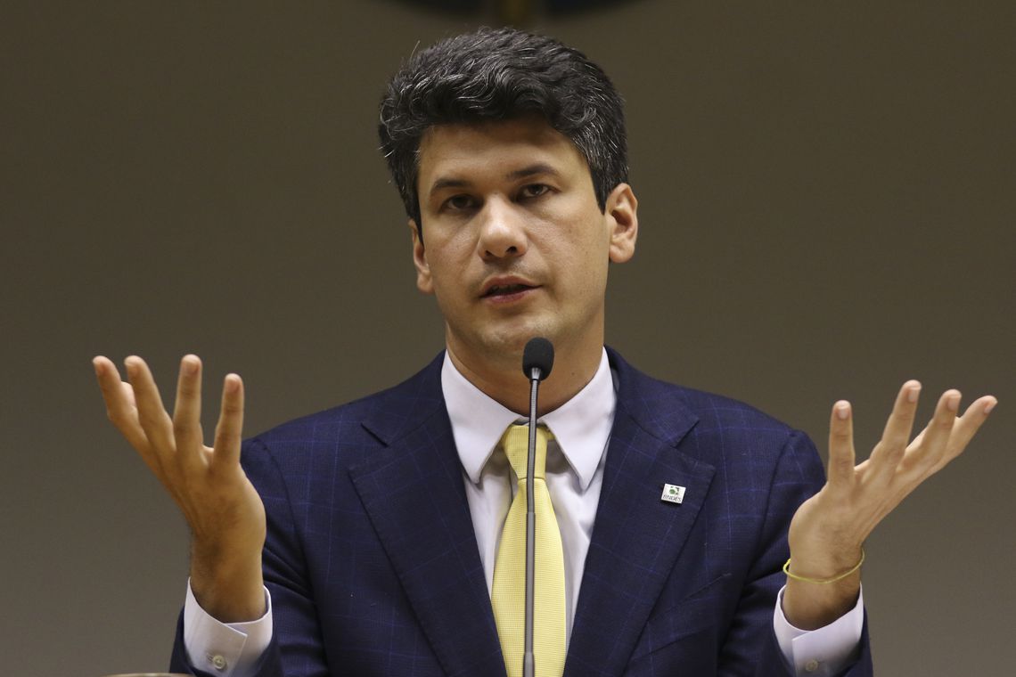 Gustavo Montezano tomou posse na última terça (16), em Brasília(Foto: Valter Campanato/Agência Brasil)