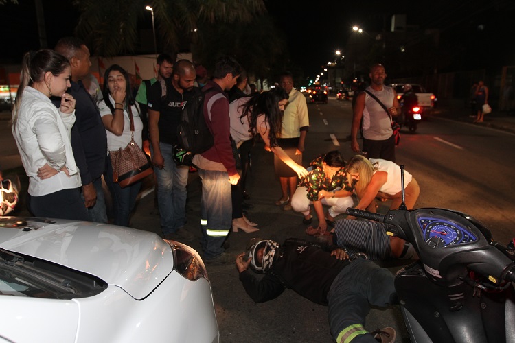 Atropelamento aconteceu por volta das 18h30 de quarta (Foto: Dayana Souza/AT)