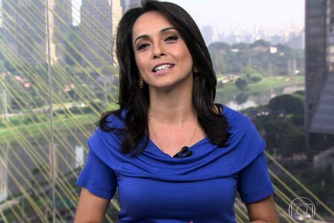 Izabella Camargo apresentava a previsão do tempo no