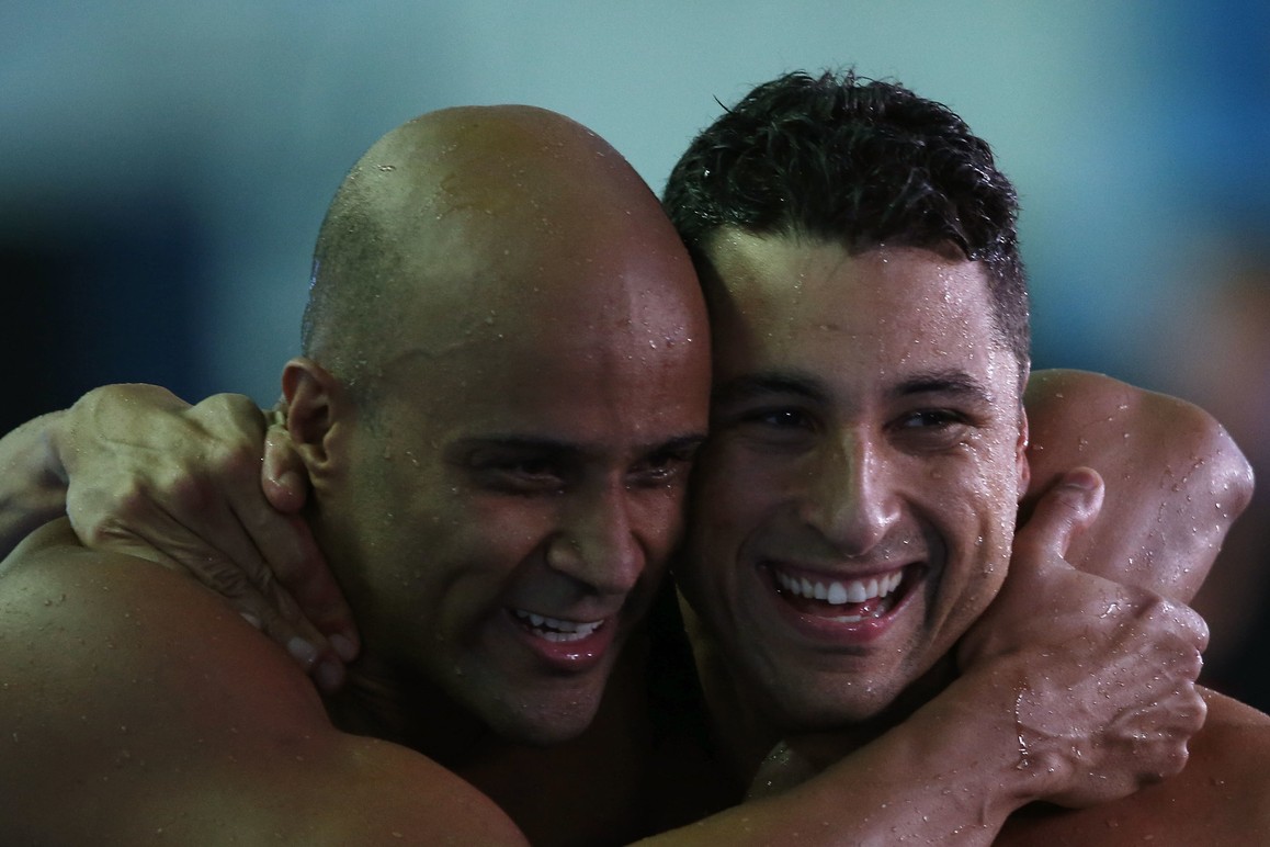 Os brasileiros João Gomes Júnior e Felipe Lima conquistaram uma dobradinha inédita para o Brasil (Foto: Satiro Sodré/Divulgação)