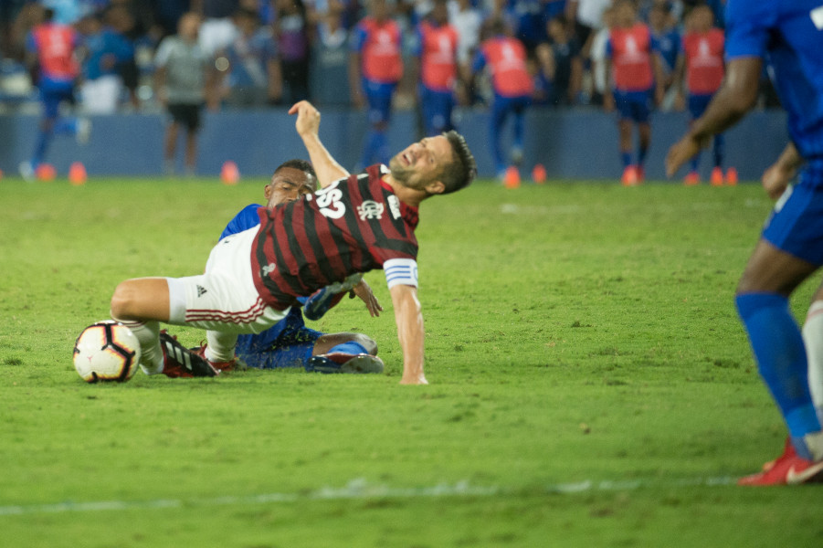 Diego se lesionou quando o Flamengo perdia por 1 a 0 (Foto: Alexandre Vidal/ Fla Imagem/ Divulgação)