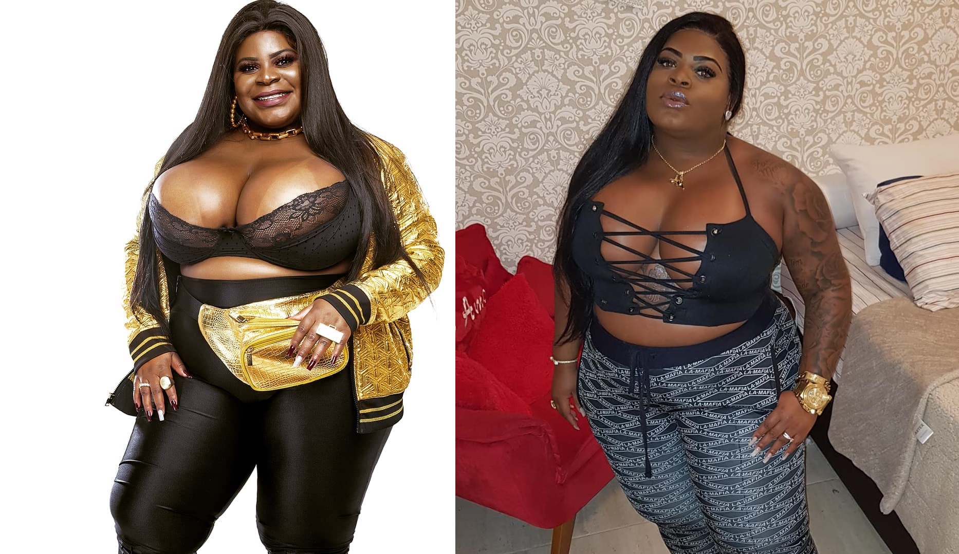Antes e depois de Jojo Todynho: a funkeira emagreceu 15 kg (Foto: Reprodução/Instagram/@jojotodynho)