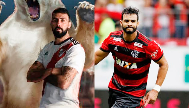 Lucas Pratto e Henrique Dourado podem reforçar o Flamengo (Foto: Reprodução / Twitter)