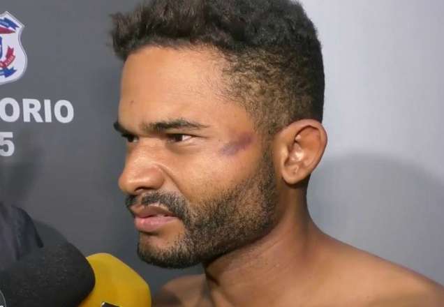Lumar foi preso após o crime (Foto: Reprodução / SBT)