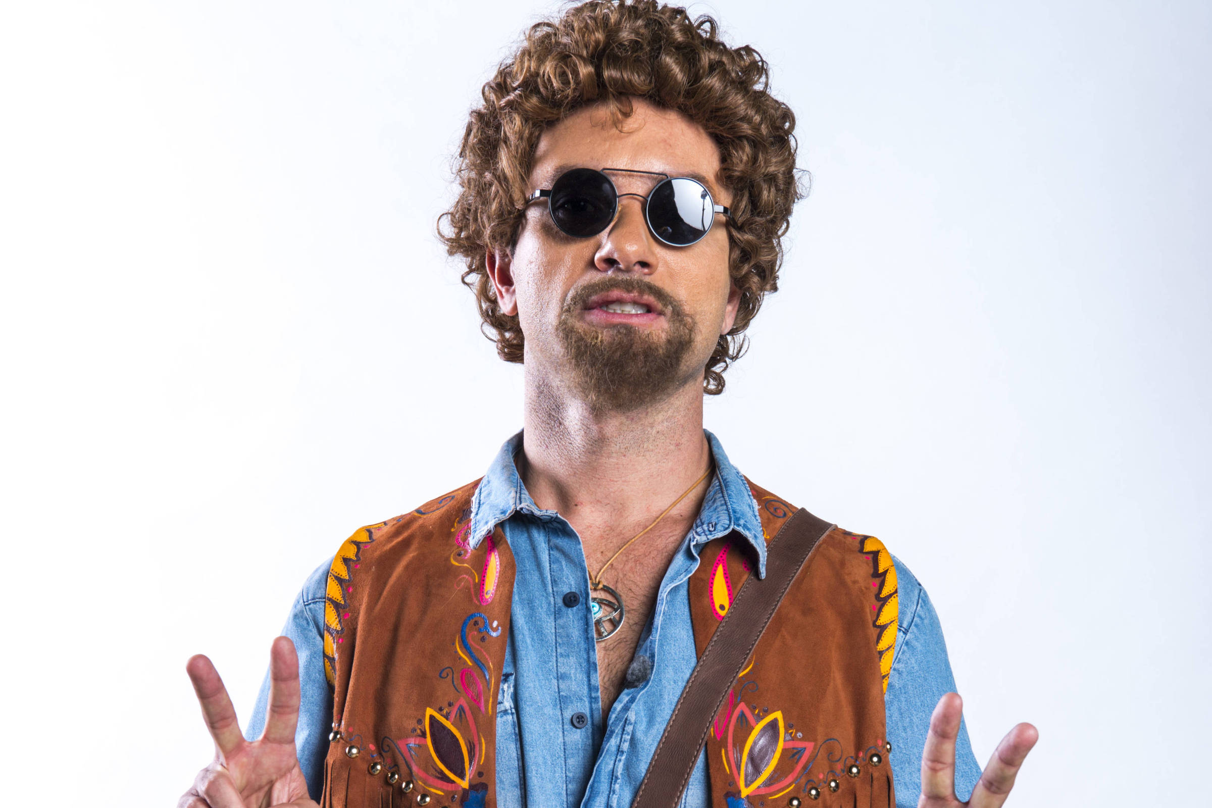 O ator interpreta o personagem Patropi no programa Escolinha do Professor Raimundo (Foto: Estevam Avella/Globo)